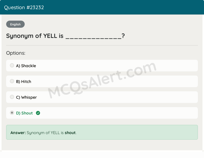 Question Screenshot