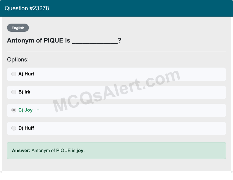 Question Screenshot