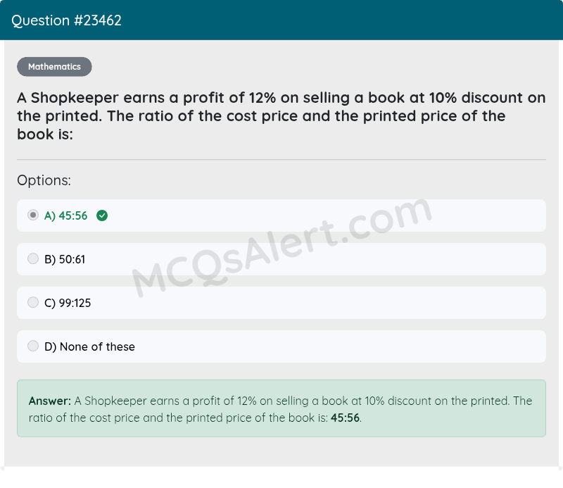 Question Screenshot