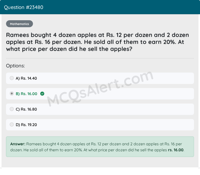 Question Screenshot