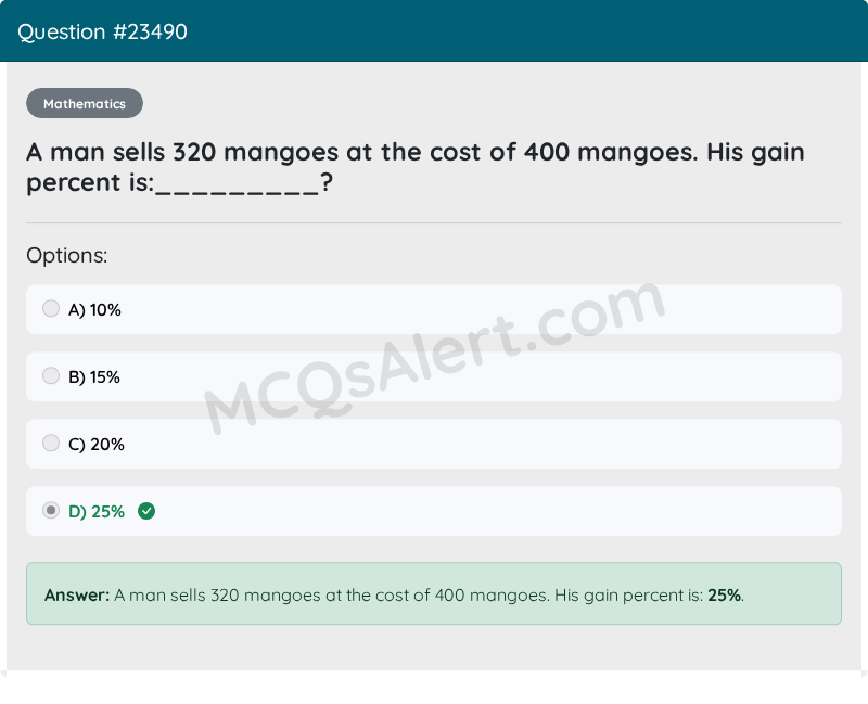 Question Screenshot
