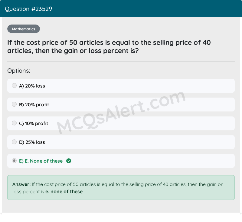 Question Screenshot