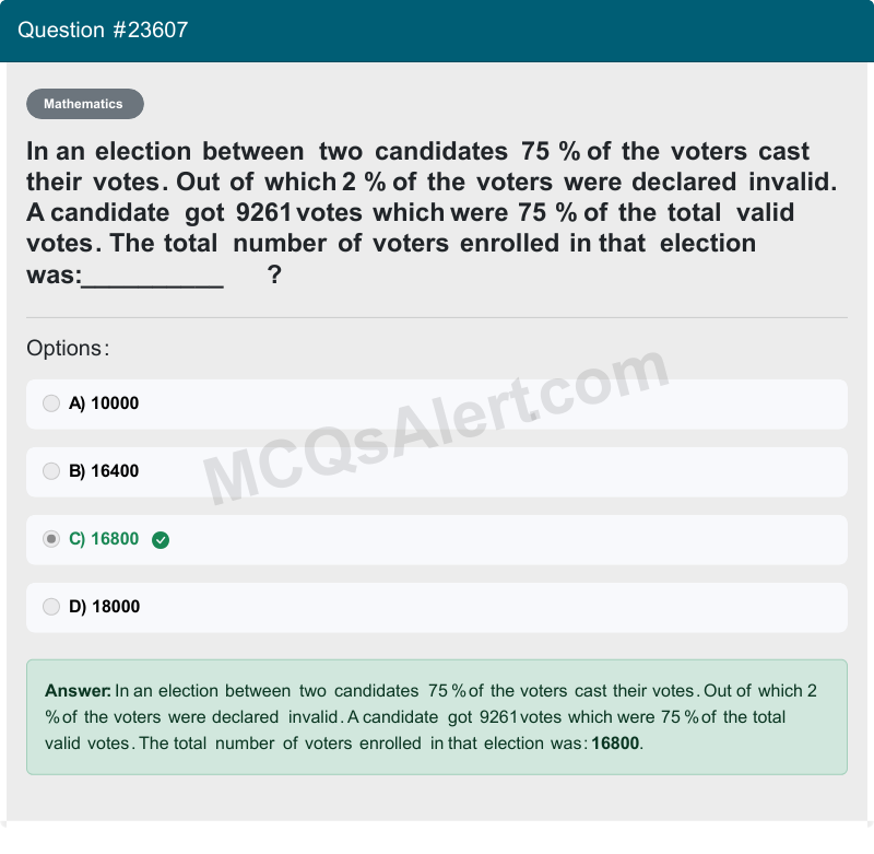Question Screenshot