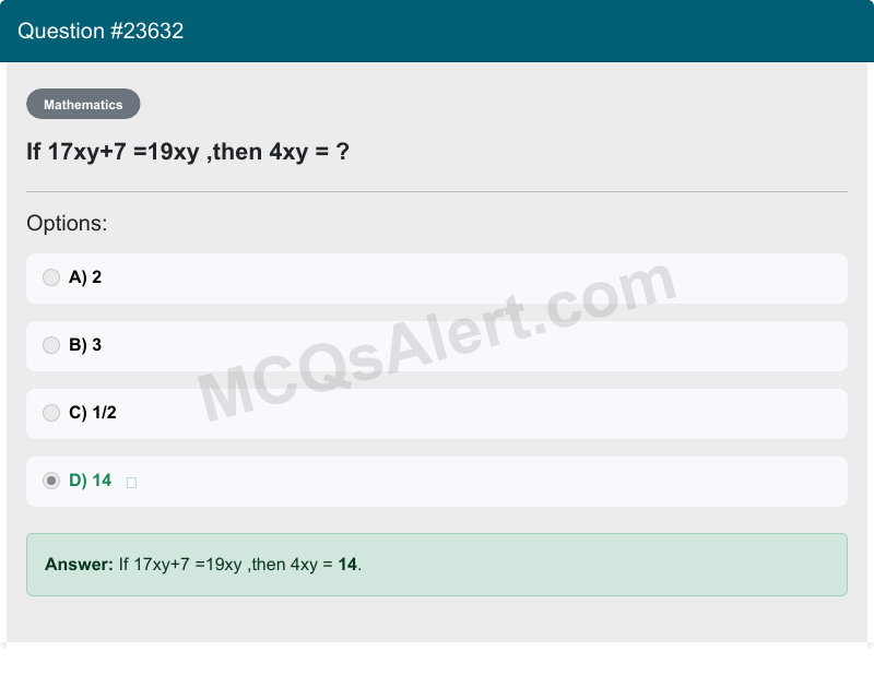 Question Screenshot