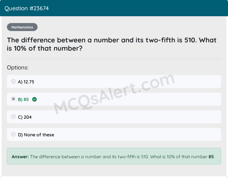 Question Screenshot