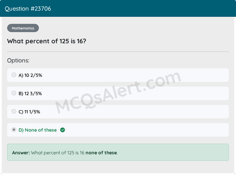 Question Screenshot