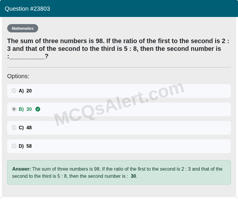 Question Screenshot