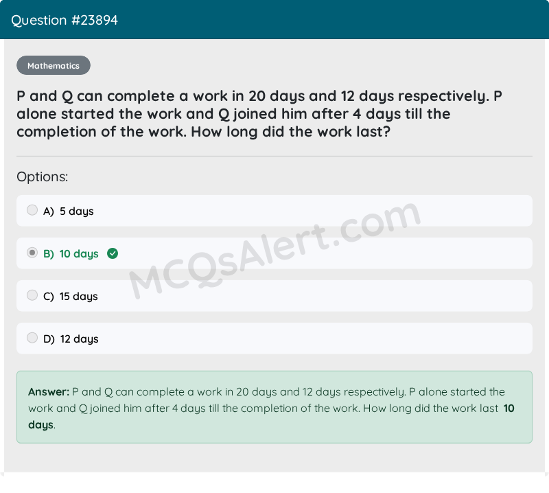 Question Screenshot