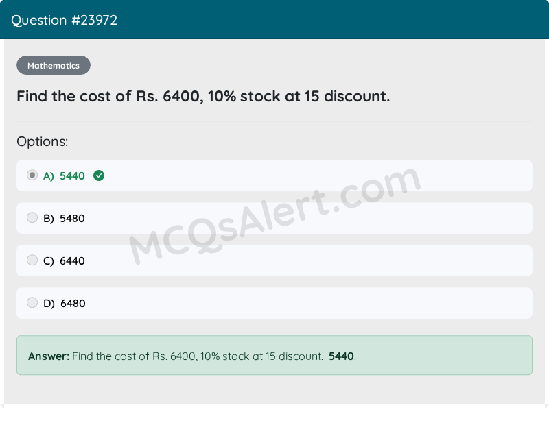 Question Screenshot