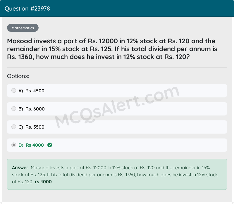 Question Screenshot