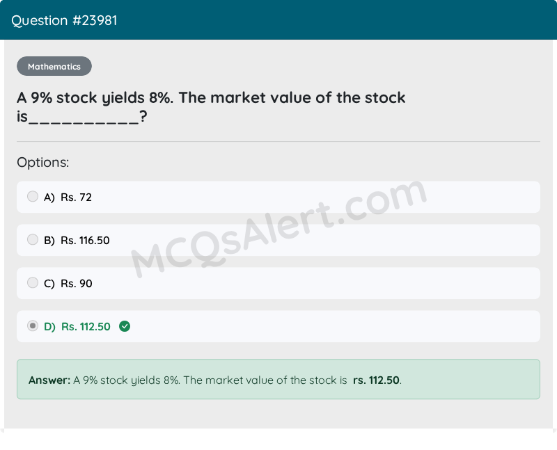 Question Screenshot