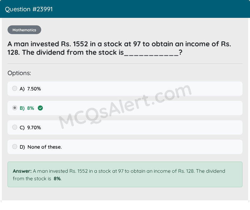 Question Screenshot