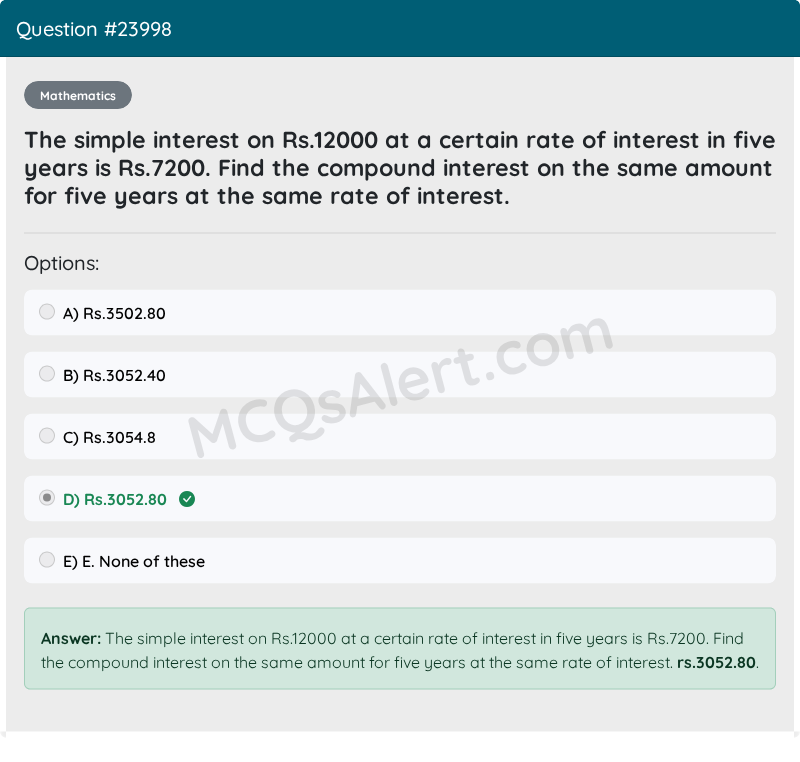 Question Screenshot