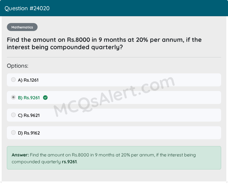 Question Screenshot