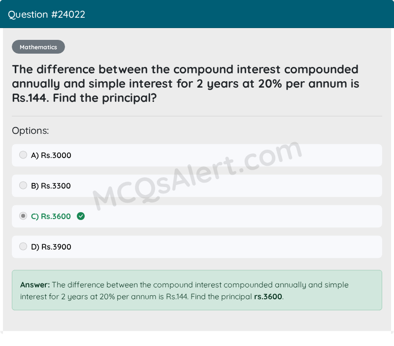 Question Screenshot