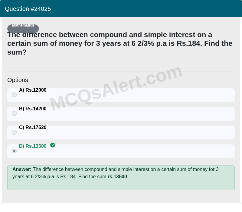 Question Screenshot