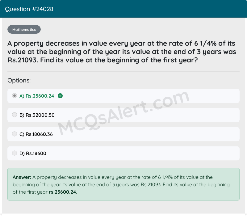 Question Screenshot