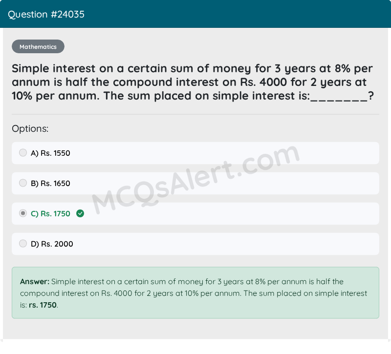 Question Screenshot