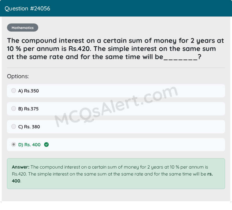 Question Screenshot