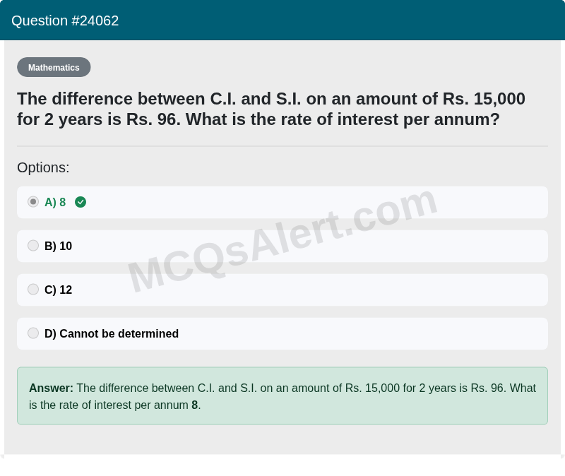 Question Screenshot