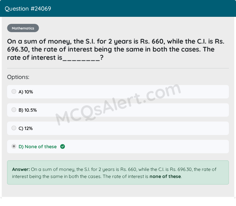Question Screenshot