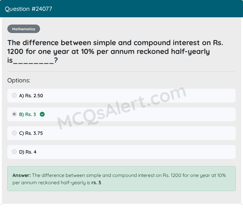 Question Screenshot