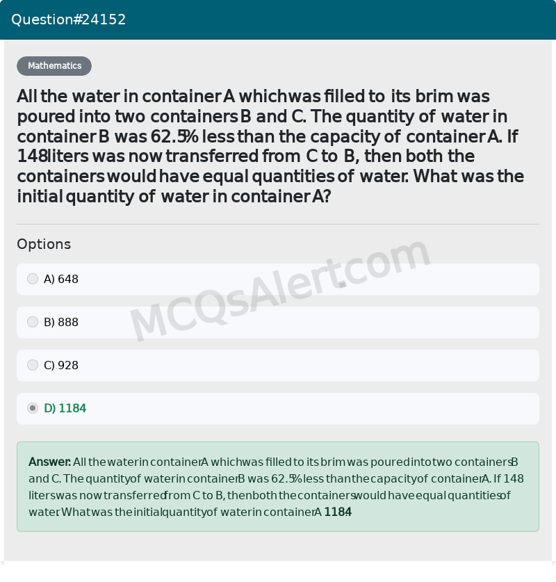 Question Screenshot
