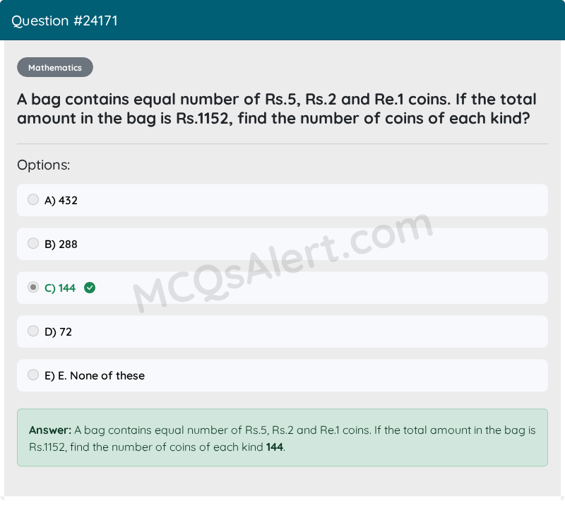 Question Screenshot