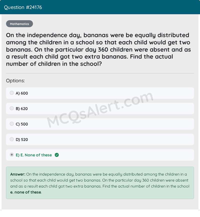 Question Screenshot