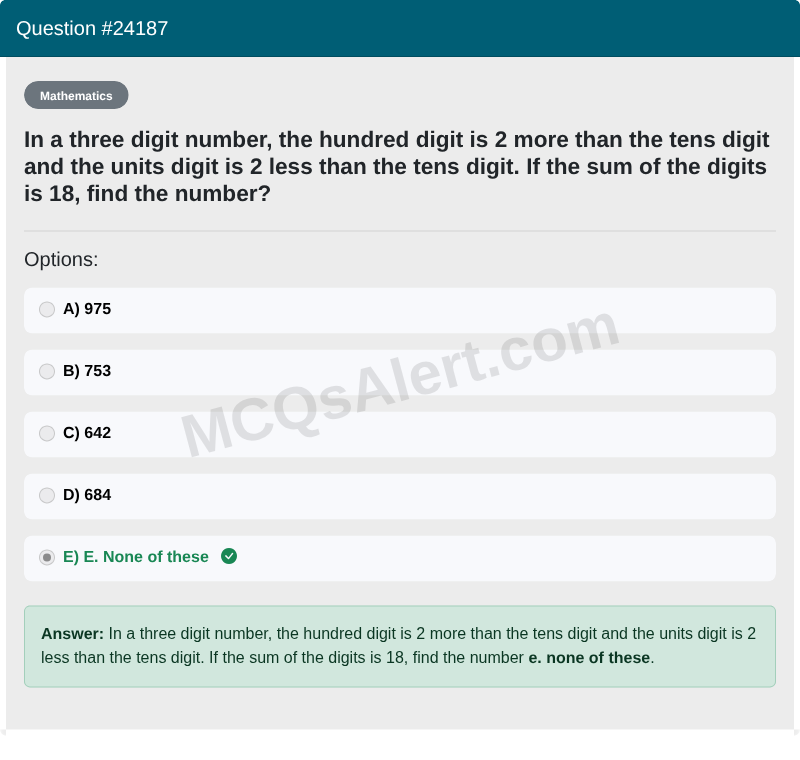 Question Screenshot
