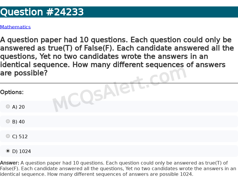 Question Screenshot