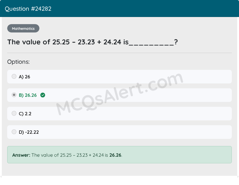 Question Screenshot