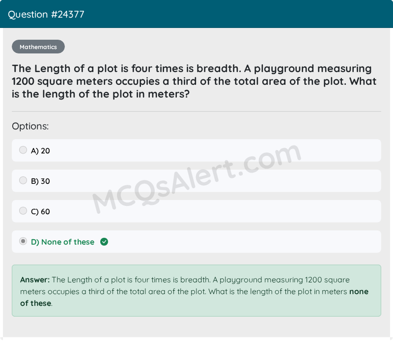 Question Screenshot