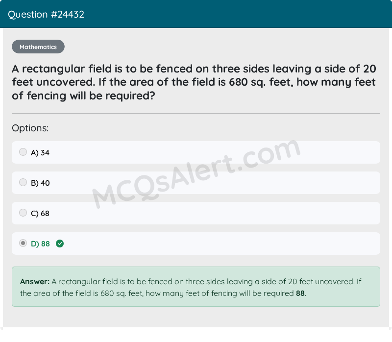 Question Screenshot