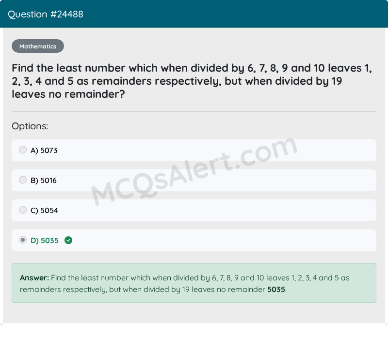 Question Screenshot