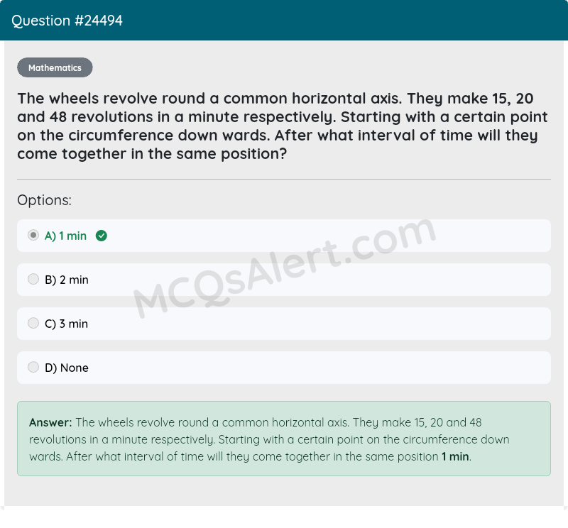 Question Screenshot