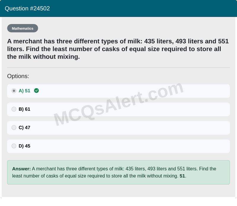 Question Screenshot