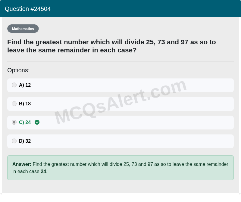 Question Screenshot