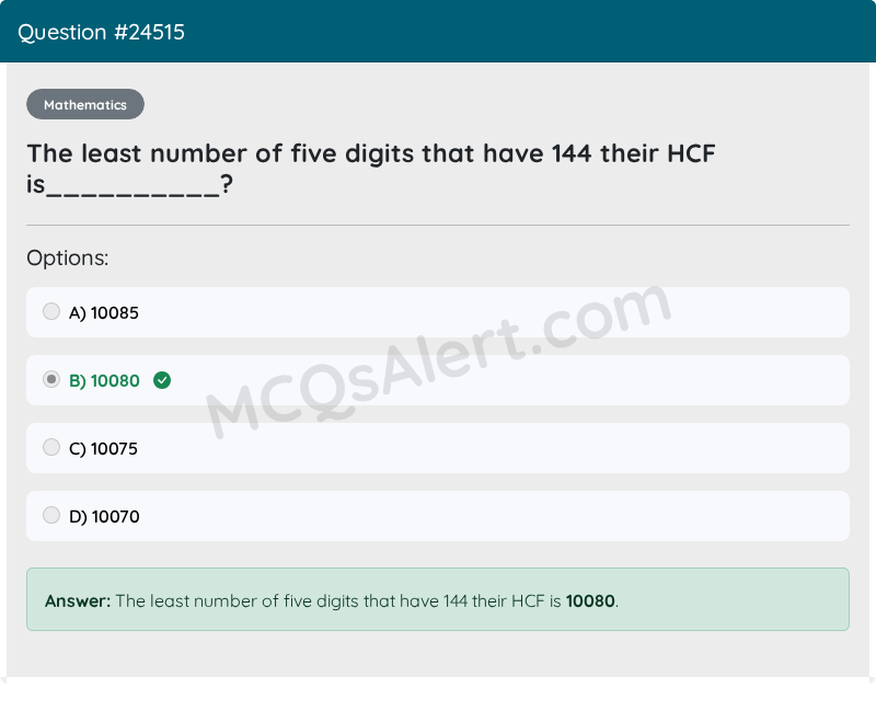 Question Screenshot