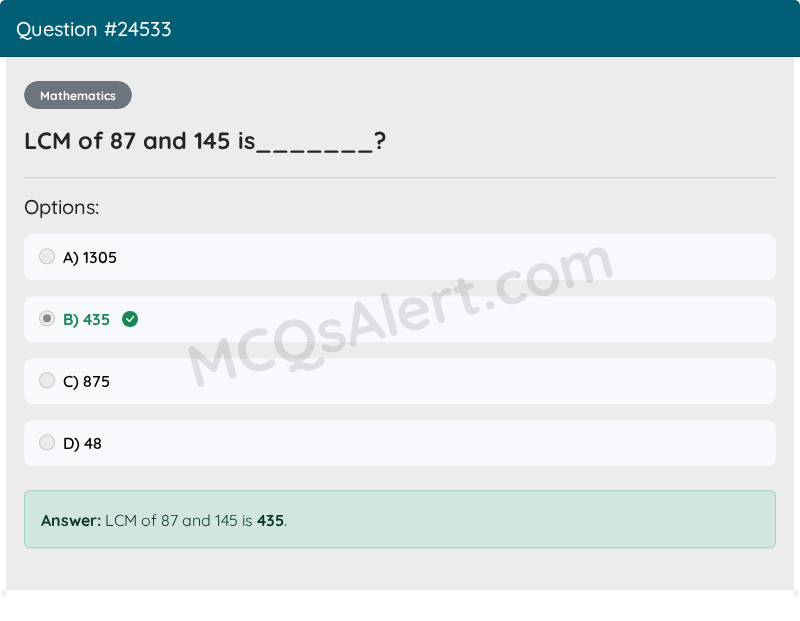 Question Screenshot
