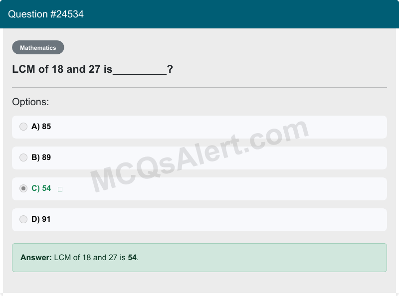 Question Screenshot