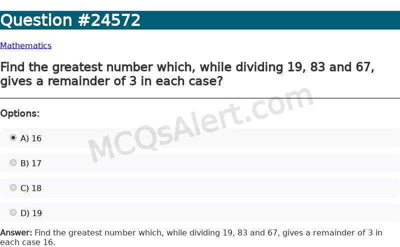 Question Screenshot