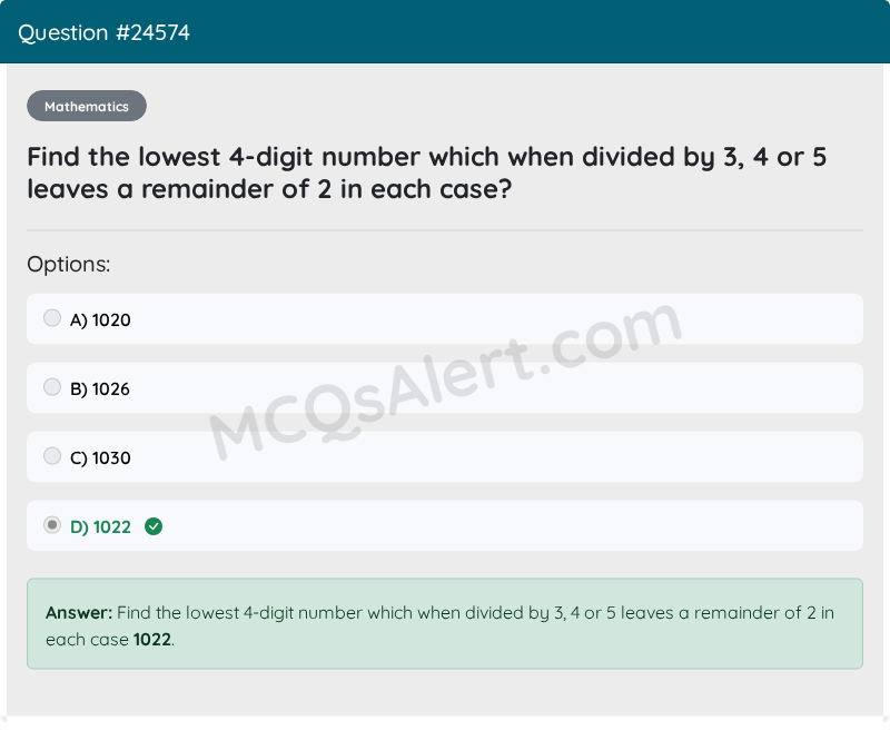 Question Screenshot