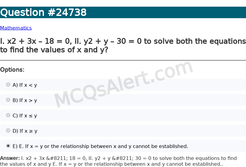 Question Screenshot