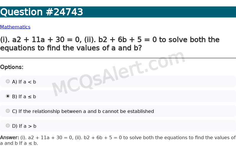 Question Screenshot