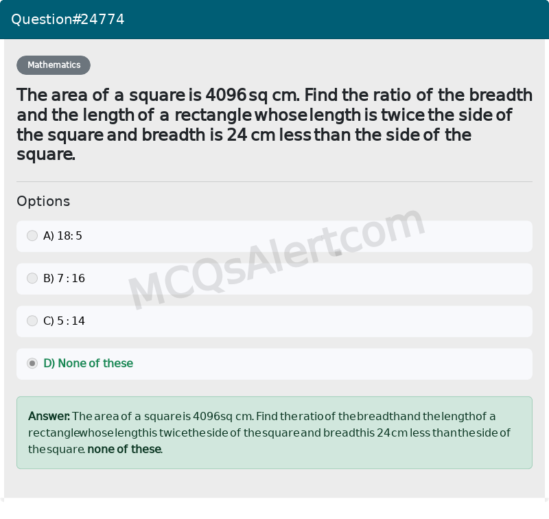 Question Screenshot