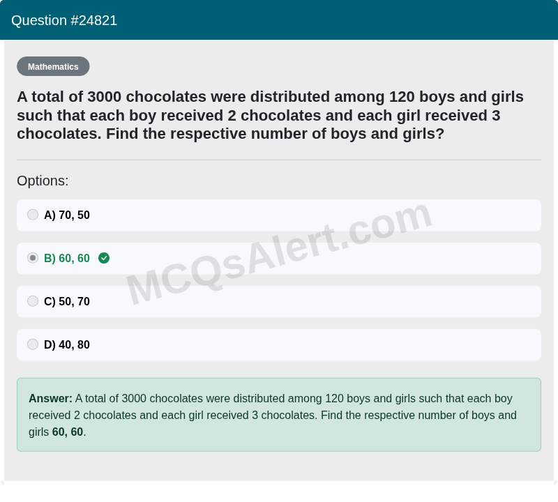 Question Screenshot