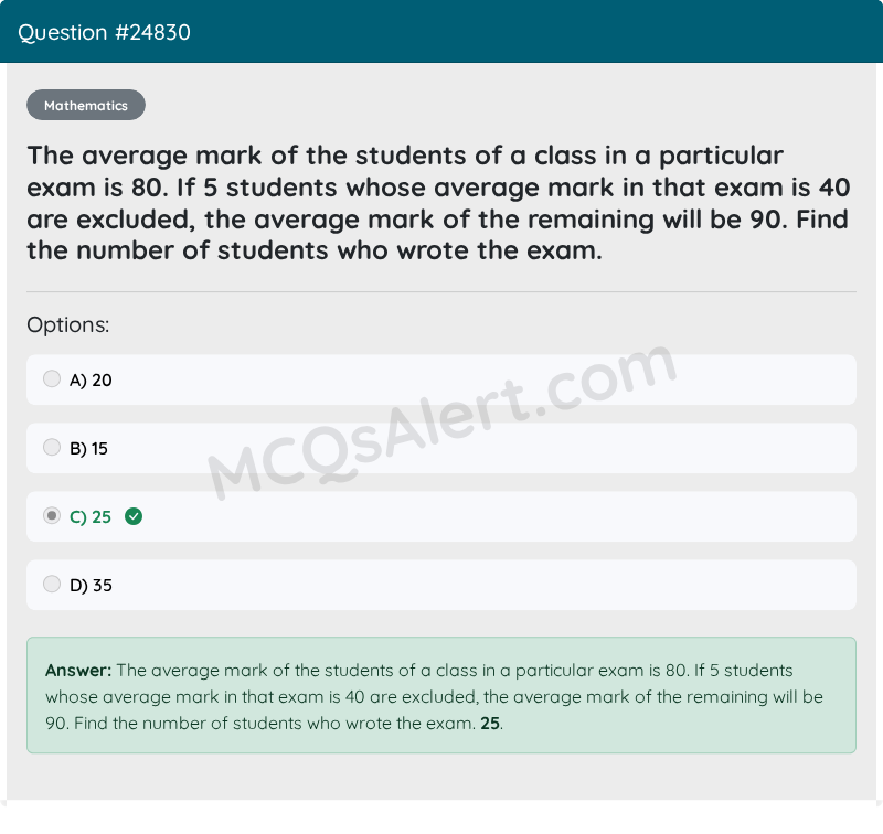 Question Screenshot