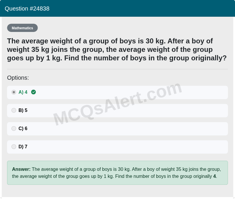 Question Screenshot