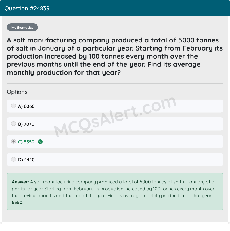 Question Screenshot